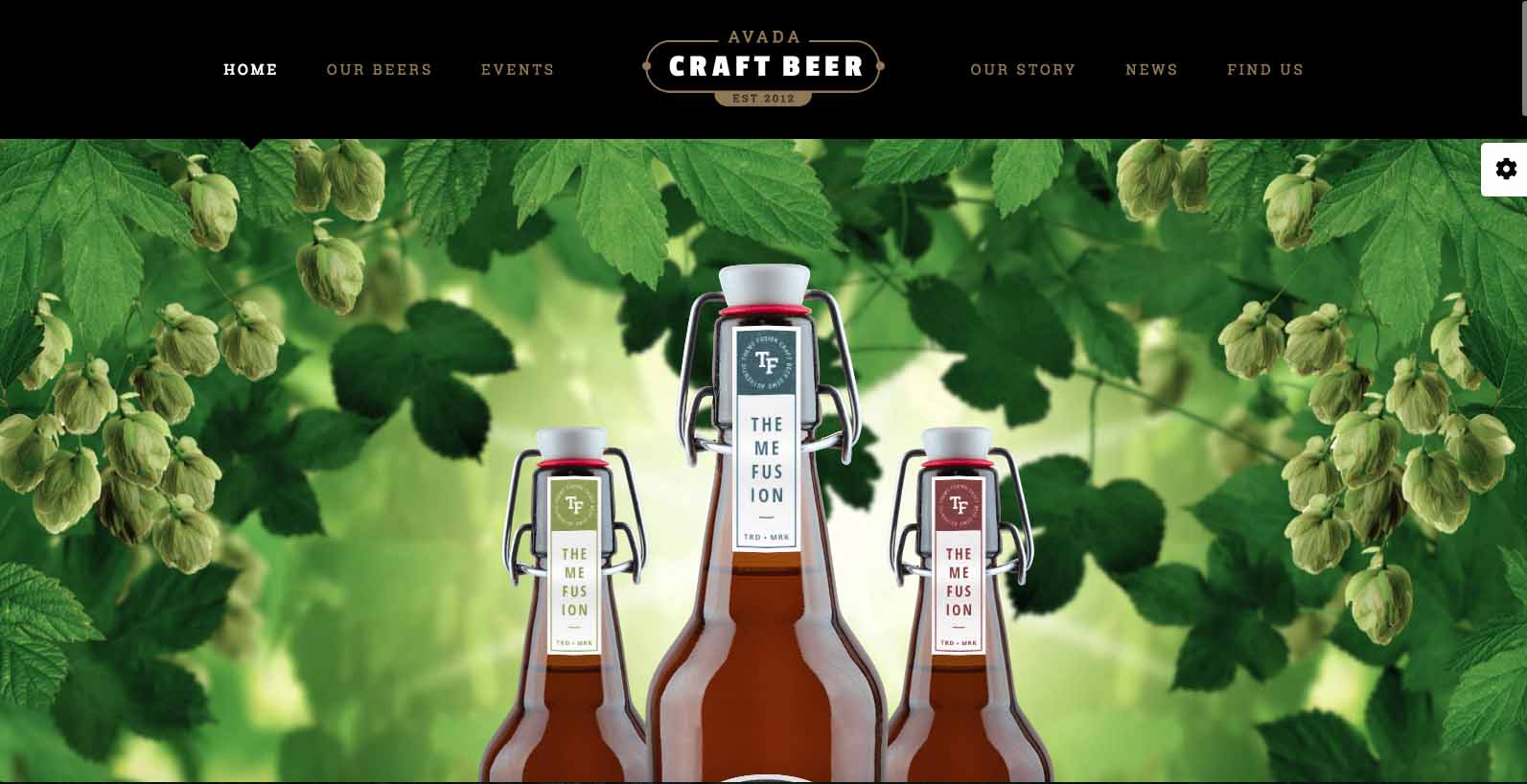 Hjemmeside skabelon for et micro bryggeri