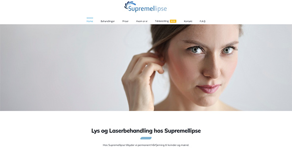 Billede af supremellipses nye hjemmeside